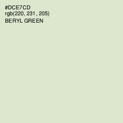 #DCE7CD - Beryl Green Color Image